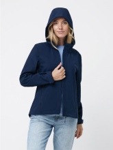 Dámská soft-shell bunda s kapucí