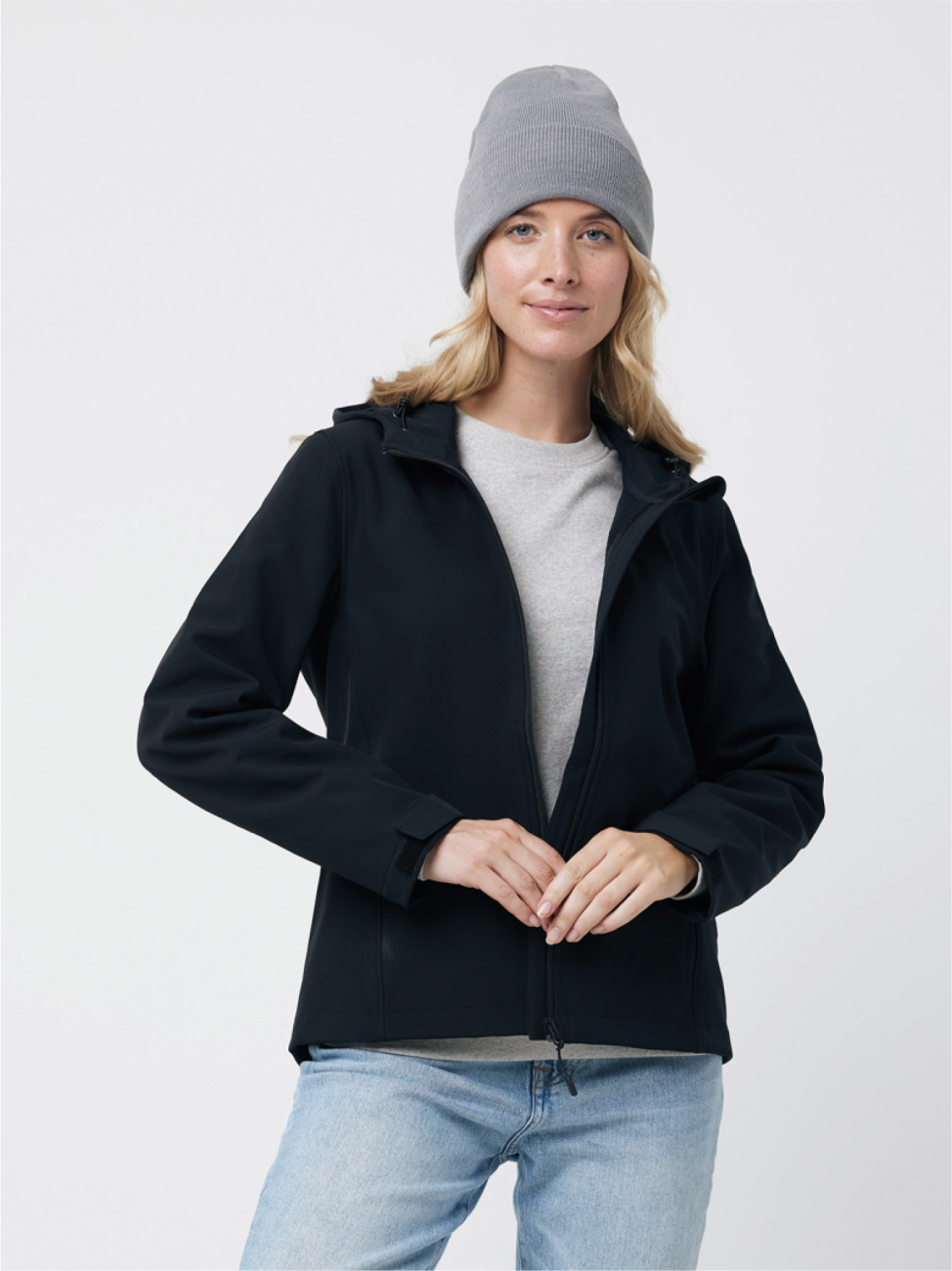 Dámská soft-shell bunda s kapucí