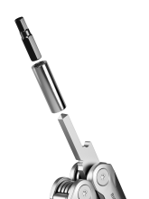 Multitool s kleštěmi a sadou šroubovacích bitů
