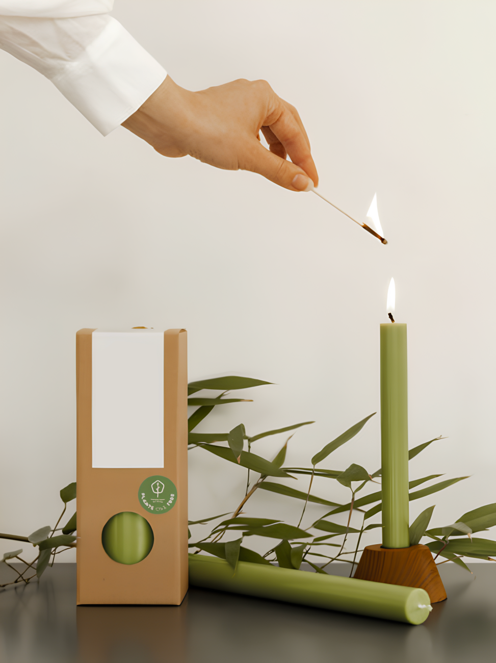 Stolní svíčka s vůní matcha